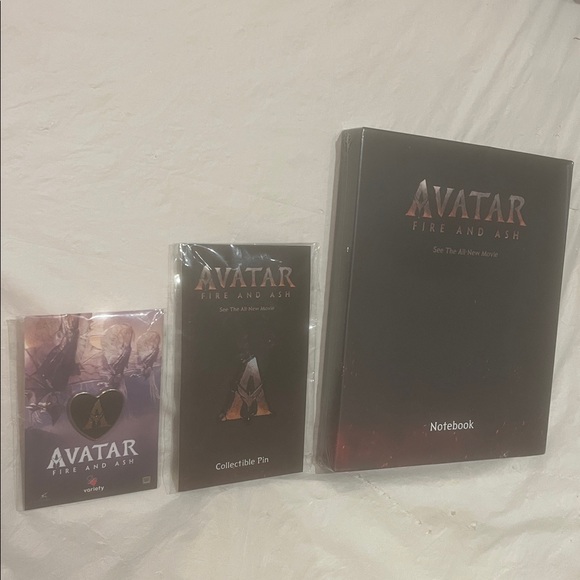 Avatar BUNDLE 2025 Fire and Ash PINS Ticket, Posters, Notebook Friend Fam NEW - Picture 2 of 14